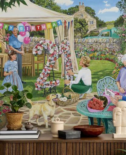 21st birthday party in garden wallpaper