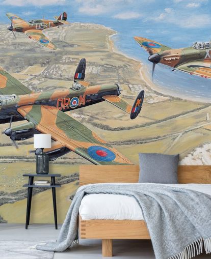 spitfires flyver over dover tapet spitfires flyver over dover tapet