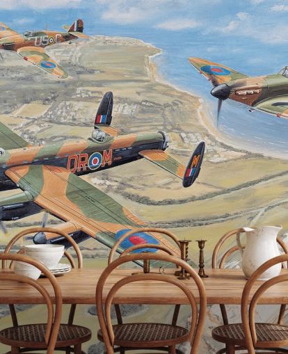spitfires flyr over dover tapet spitfires flyr over dover tapet