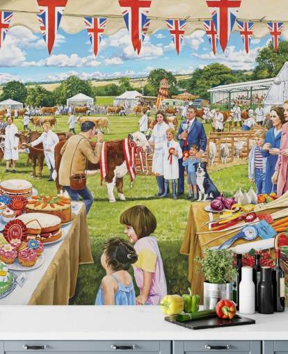 gli agricoltori mostrano carta da parati