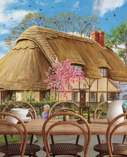 thatched cottage wallpaper thatched cottage wallpaper