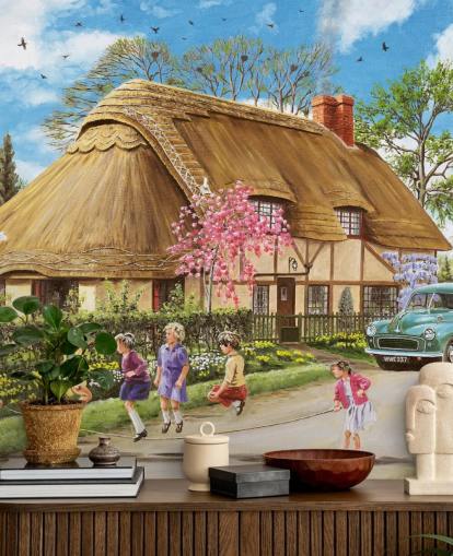 thatched cottage wallpaper thatched cottage wallpaper