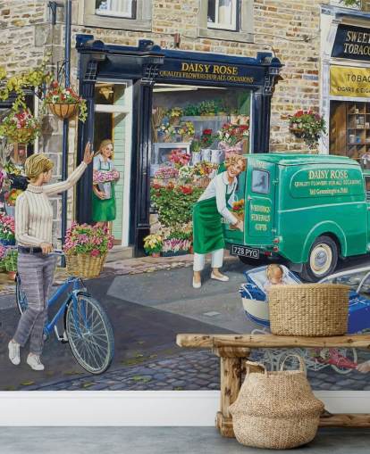 The Florist Retro Wallpaper