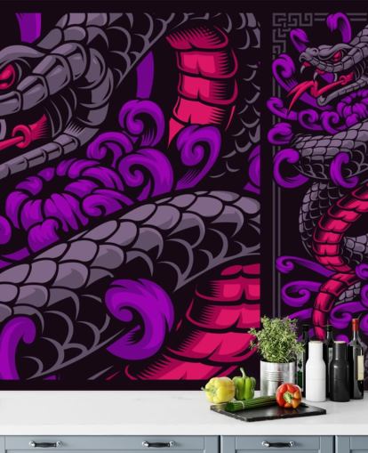 papier peint serpent violet papier peint serpent violet