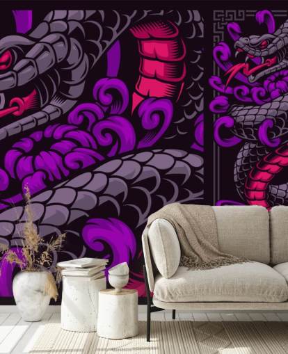 papier peint serpent violet papier peint serpent violet