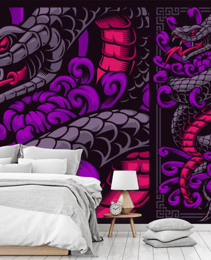 papel pintado serpiente púrpura papel pintado serpiente púrpura
