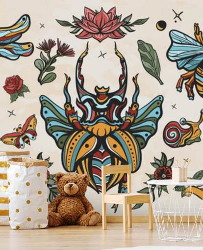 värikäs hyönteinen tatuointi piirustukset tapetti värikäs hyönteinen tatuointi piirustukset tapetti