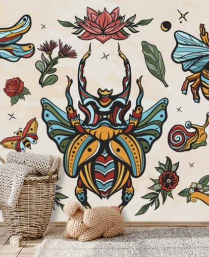 colourful insect tattoo drawings wallpaper colourful insect tattoo drawings wallpaper