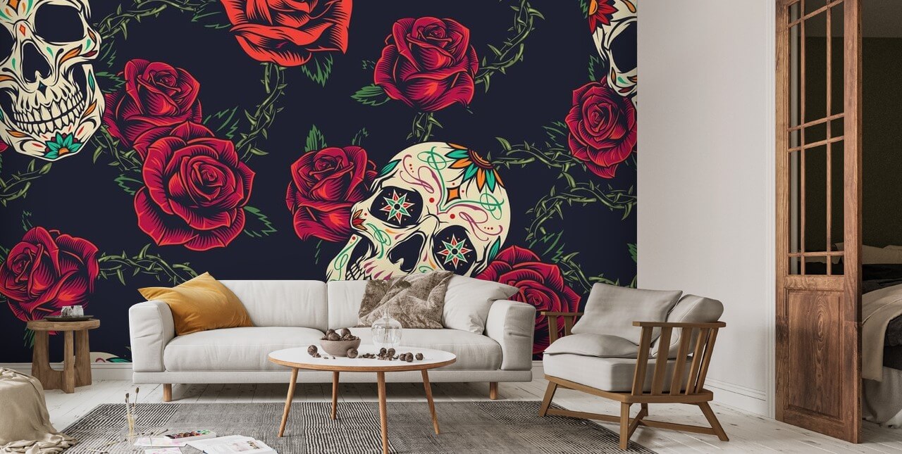 735551 Skulls Roses Hat  Rare Gallery HD Wallpapers