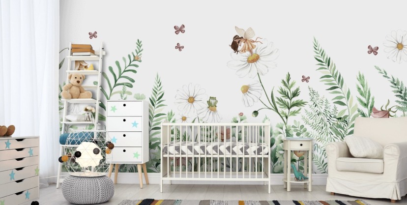Wallpaper Baby Nursery Wall Temporary Wallpaper Nursery Decor