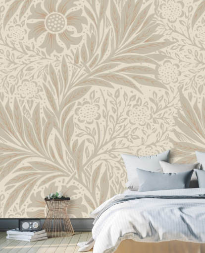 pink marigold wallpaper by William Morris pink marigold wallpaper by William Morris