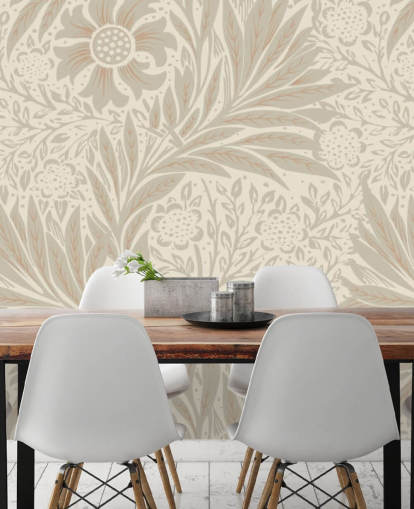 pink marigold wallpaper by William Morris