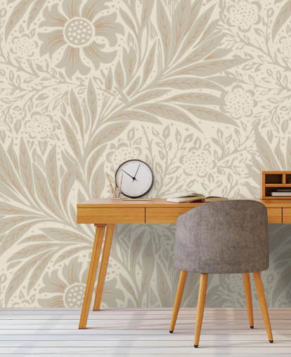 roze goudsbloembehang van William Morris roze goudsbloembehang van William Morris