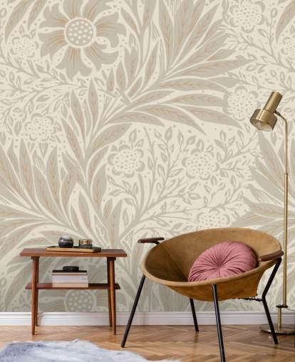 papier peint rose souci de William Morris