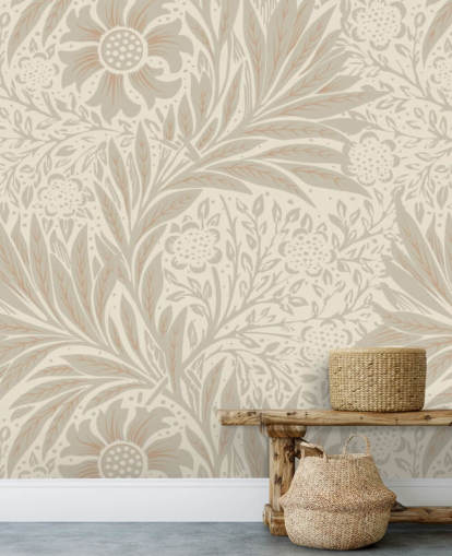 roze goudsbloembehang van William Morris roze goudsbloembehang van William Morris