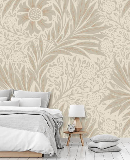 papier peint rose souci de William Morris