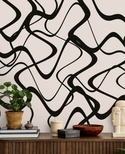 papel pintado tribal blanco y negro papel pintado tribal blanco y negro