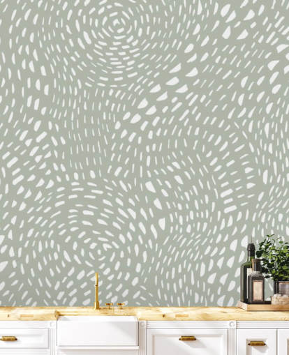 white dot wallpaper with grey background