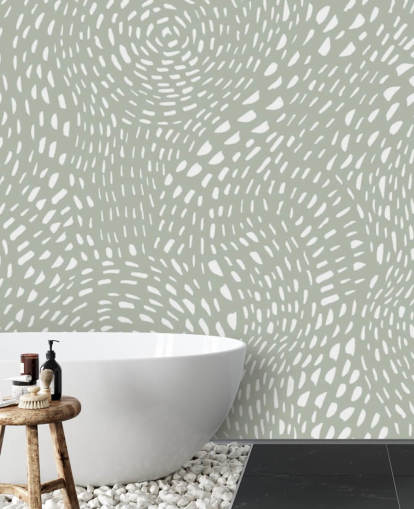 white dot wallpaper with grey background