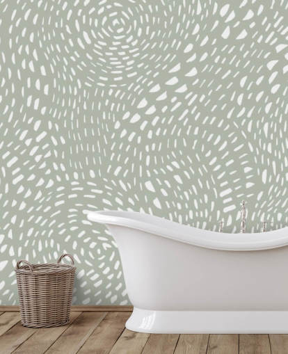 white dot wallpaper with grey background