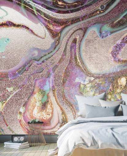 lilac, pink, gold geode wallpaper lilac, pink, gold geode wallpaper