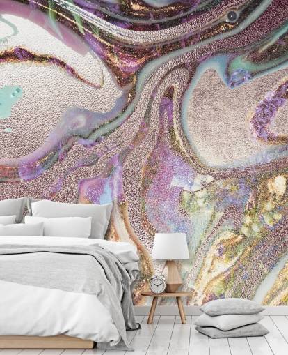 lilla, pink, guld geode tapet lilla, pink, guld geode tapet