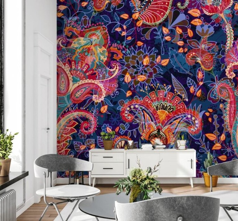Paisley Wallpaper & Paisley Wall Murals | Wallsauce US