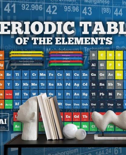 Colorful Child Friendly Periodic Table Wallpaper