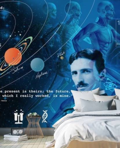 fresque murale de classe personnalisable appelée Amazing Science Panoramic pour les écoles