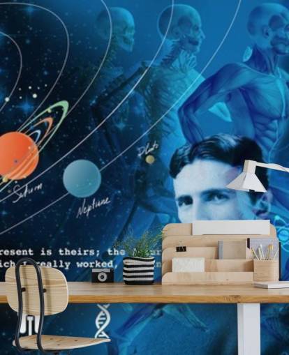 customisable school classroom wall mural called Amazing Science Panoramic for schools