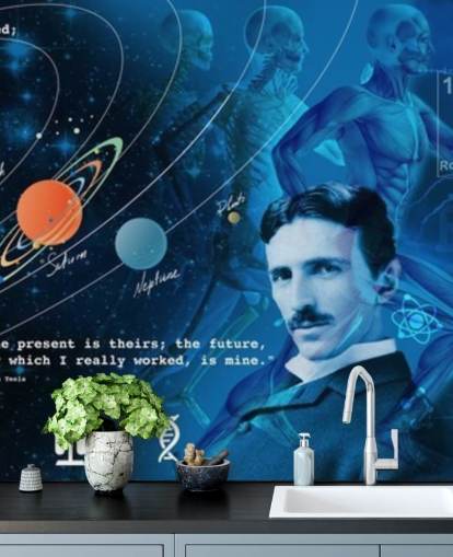 aanpasbare muurschildering voor schoolklassen genaamd Amazing Science Panoramic voor scholen aanpasbare muurschildering voor schoolklassen genaamd Amazing Science Panoramic voor scholen