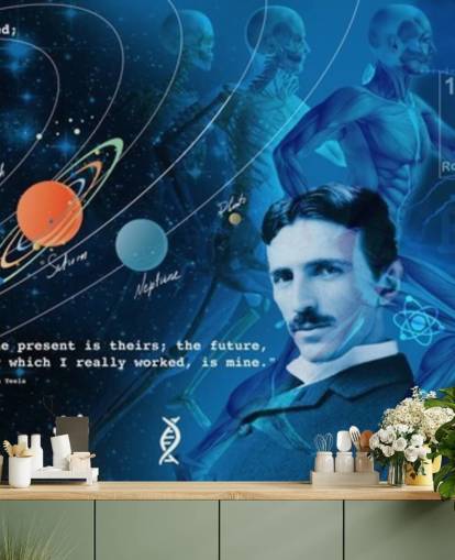 customisable school classroom wall mural called Amazing Science Panoramic for schools