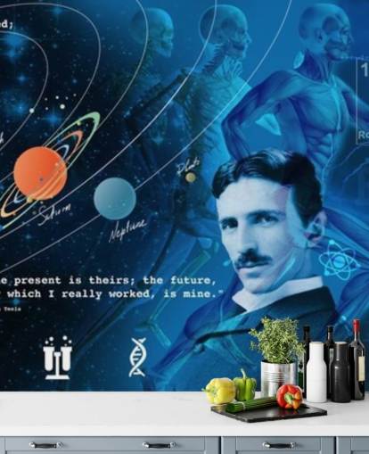 customisable school classroom wall mural called Amazing Science Panoramic for schools