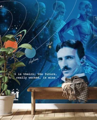 customizable school classroom wall mural called Amazing Science Panoramic for schools