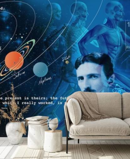 mural de pared personalizable para aula escolar llamado Amazing Science Panoramic para escuelas