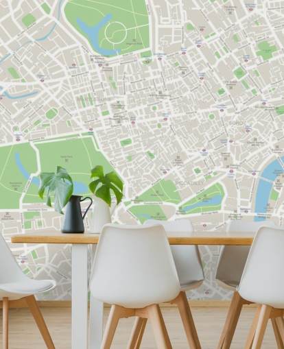 Weltkarte-Wandtapete