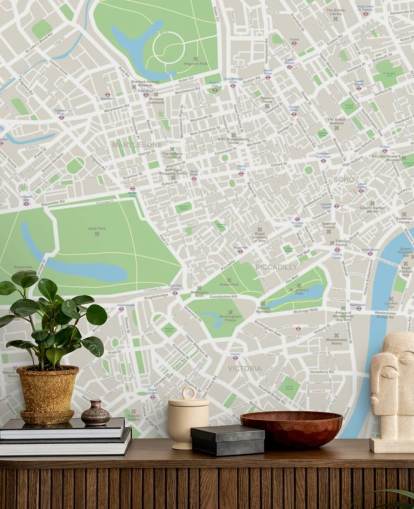 World Map Mural Wallpaper