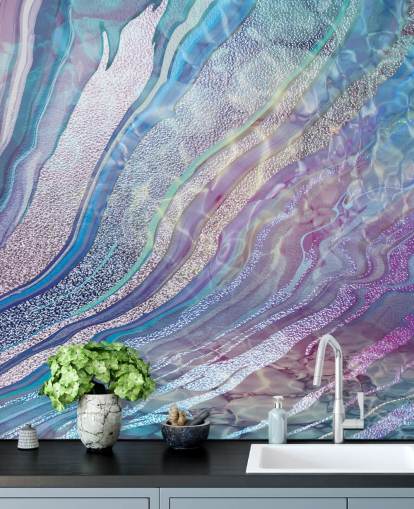 purple, blue and silver geode effect wallpaper purple, blue and silver geode effect wallpaper