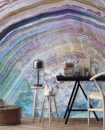 purple and blue geode wallpaper