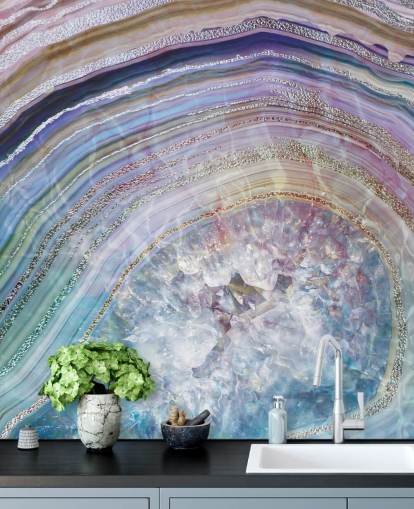 purple and blue geode wallpaper