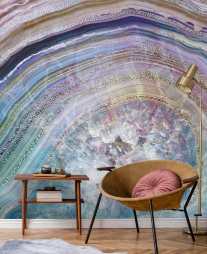 purple and blue geode wallpaper