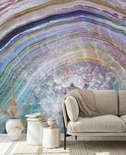 purple and blue geode wallpaper