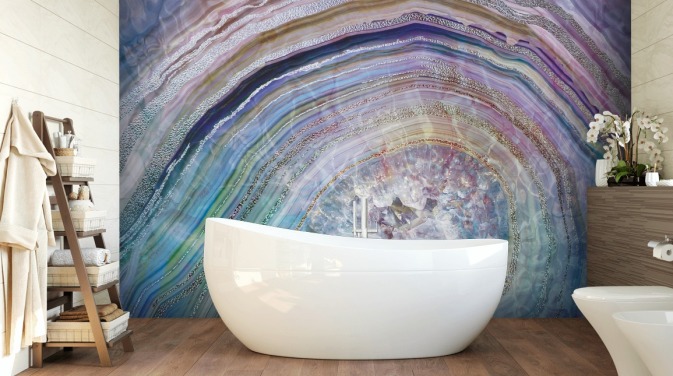 paars en blauw geode behang paars en blauw geode behang