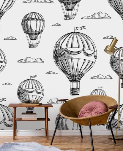 Vintage Airships Hot Air Balloon Wallpaper Vintage Airships Hot Air Balloon Wallpaper