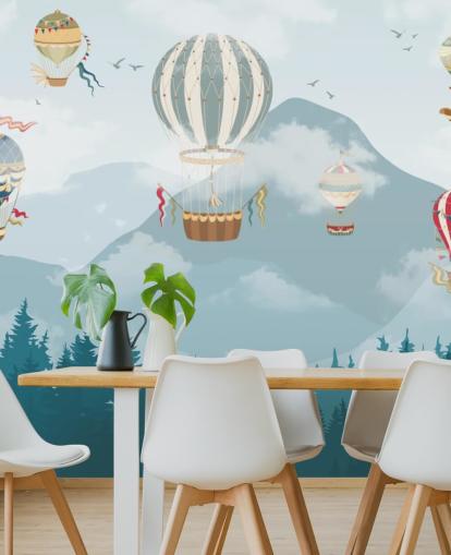 modern heteluchtballonkunstbehang modern heteluchtballonkunstbehang