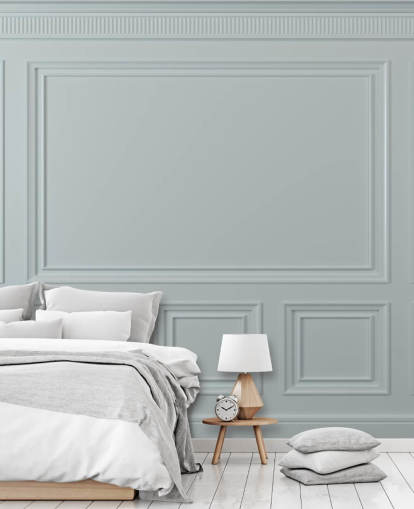 papel de parede de painéis de madeira branca