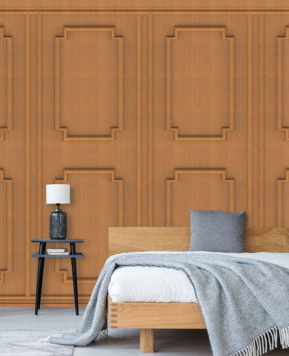 papel pintado panel de madera