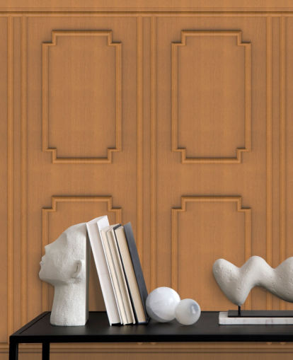 houten paneel behang