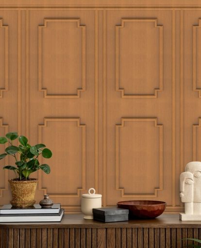 papel pintado panel de madera