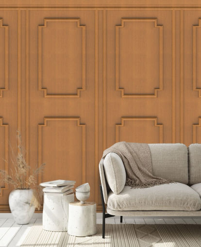 houten paneel behang